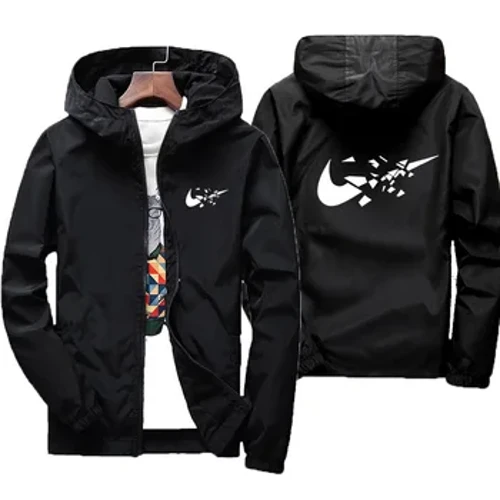 Veste coupe-vent à fermeture éclair pour hommes, nouvelle marque de printemps et d'automne 2024, veste de Baseball à capuche décontractée de haute qualité, veste de sport de plein air