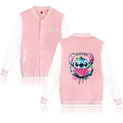 Lilo Stitch bejzbol jakna Muškarci Žene Hip Hop Harajuku jakne Ulična odjeća Djeca Dječaci Djevojčice labavi koledž kaputi