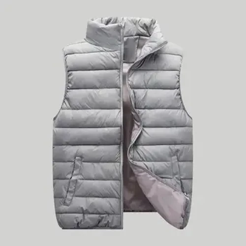 Mùa Đông Nam Vịt Xuống Áo Vest Phối Siêu Nhẹ Áo Nóc Áo Vest Thời Trang Cổ Áo Đứng Chống Gió Vịt Xuống Áo