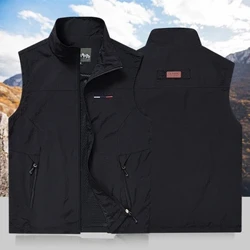 Gilet de pêche fin, gilet de photographie pour loisirs de plein air, pour personnes d'âge moyen et jeunes, vêtements de travail, gilet, veste