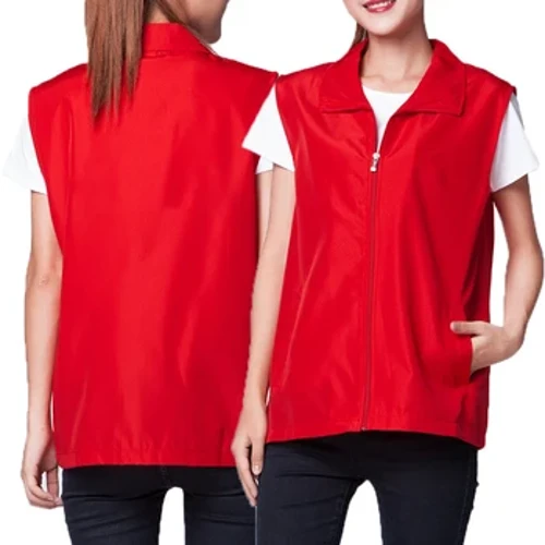 Pria Pelancong Luar Ruangan Rompi Jaket Tanpa Lengan Zip Workwear Memancing Rompi Kasual Longgar Bernapas Mantel Warna Solid