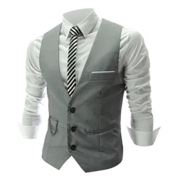 I-Vest Men Amavest Wesudi Yesifuba Engashadile Mens Waistcoat Vintage Formal Party Business Blazers Waistcoat Womshado Amavesti ka-Gilet Homme