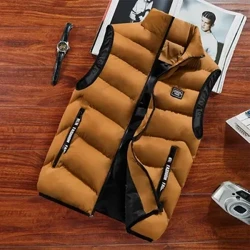 Moda erkek penjek ýeňsiz ýelek güýz termiki ýumşak geýimler tötänleýin palto Erkek pagta erkek erkek erkek towuk bel palto 8XL