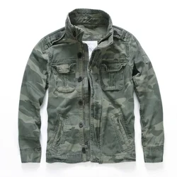 Gwisgo Achlysurol Siaced Camo Rhy fawr i Ddynion Dillad Chwaraeon Siaced Denim Trwchus Dynion Cyffredinol Gwyrdd Milwrol Cudd Cuddliw Gaeaf Gwryw XXL