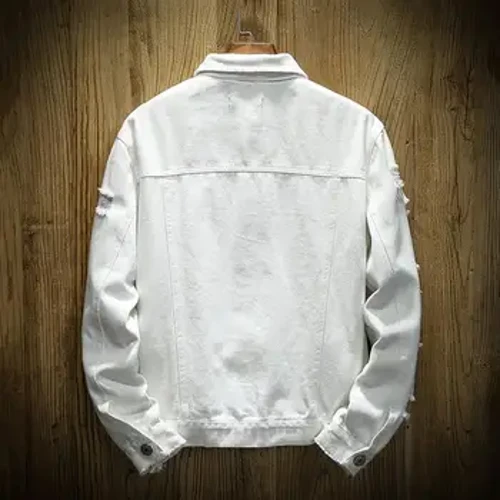 Kāleka Slim Fit maʻamau no nā kāne Denim ʻaʻahu ʻaʻahu ʻaʻahu maʻamau ʻaʻahu ʻaʻahu ʻaʻahu alanui Turn-down Collar Single Breasted Pockets Solid Outwear