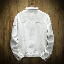 Fir Caol Fit Clasaiceach Seaicéid Denim Faisean Geansaí Ócáideacha Cóta Éadaí sráide Collar Múchadh Pócaí Cíche Aonair Éadaí Soladach