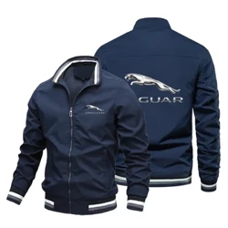 Jaguar-jacka med logotyp för män, trendig trenchcoat, sportjacka för utomhusbruk, höst-/vintertopp