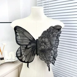 Moodsad suured liblikatega tikandid aplikatsioonid riietele plaastrid pitskangast aksessuaarid pulmakleidi jaoks pruutneitsi DIY Decor
