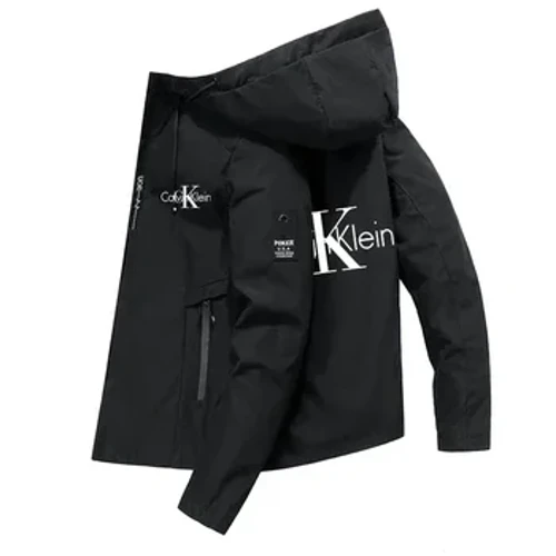 Huvjacka herr 2023 Nytt varumärke för vår och höst Trenchcoat för män Mode Casual dragkedja Huvjacka Slimmad jacka för män