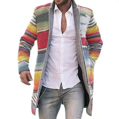 Duurzame jas Winter Heren Trenchcoat met lange mouwen Overjas Huidvriendelijke heren Herenjas voor werk