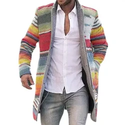 Haltbar Mantel Wanter Männer Langarm Trenchcoat Overcoat Hautfrëndlech Männer Männer Mantel fir Aarbecht