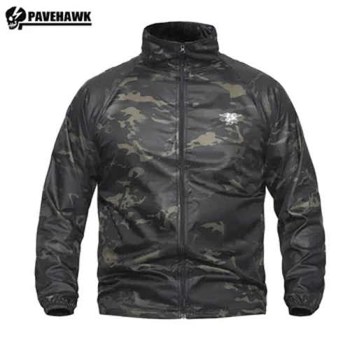Cóta Trench Hooded Oirbheartaíochta Éadrom Mens Duaithníocht Allamuigh Triomú Tapa do Chomhrac na Barra Geansaí Breathable Windproof Fireann