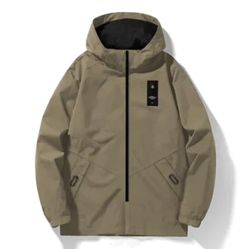 2024 vår och höst Ny modetrend Enfärgad Medium lång trenchcoat Herr Casual Lös Vindtät Jacka i stor storlek 5XL