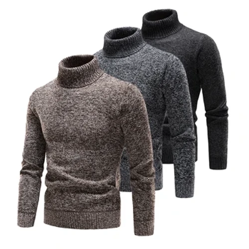 Ama-Brand Men Turtleneck Sweaters and Pullovers 2023 Imfashini Entsha Elukiweyo I sweatshi Lasebusika Amadoda I-Pullover Homme Wool Izingubo Ezivamile Eziqinile