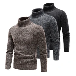 Mark Männer Turtleneck Pullover a Pullover 2023 Nei Moud Stréckpullover Wanter Männer Pullover Homme Wol Casual Massiv Kleeder