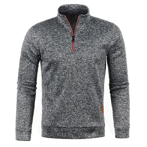 Siwmper Dynion Crysau chwys mwy trwchus Dynion Hanner Siwmper Zipper ar gyfer Dyn Hoody Dyn Sweatshir Hydref Lliw Solid Siwmperi Turtleneck