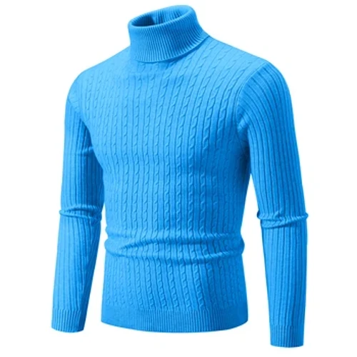 Geansaí Turtleneck na bhFear Nua Geansaí Cniotáilte Fir Corr Aclaíochta Fir Pullovers Tops