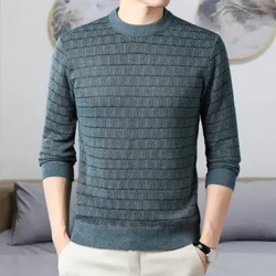 Modischer Herbst-/Winterpullover, Rollkragenpullover für Herren, trendiges Muster, dickes, warmes Unterhemd