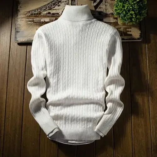 2023 Kış Yüksek Boyun Kalın Sıcak Kazak Erkekler Balıkçı Yaka Marka Erkek Kazak Slim Fit Kazak Erkek Triko Erkek Çift Collar3Xl