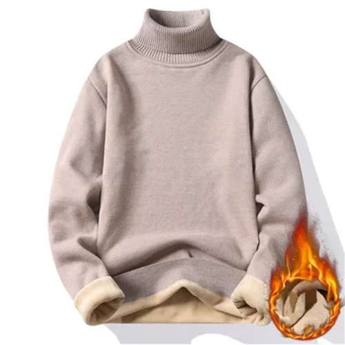 Herbst-/Winterpullover für Herren, Rollkragenpullover, Strickpullover, Rollkragen, Strickpullover, warm, Herrenpullover, Slim Fit, lässiger Pullover