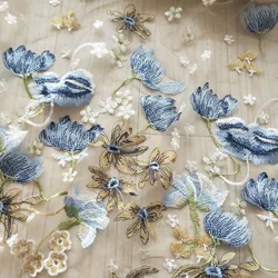 Faifai Tulle Mesh Ie Su'i Lace Lace Su'i La'ei Fa'aipoipoga Ie DIY Kausa So'ai Su'isu'i Teine Kauze Sketi Ie