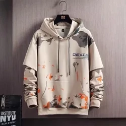 Suéter tejido para hombre de estilo suelto, suéter informal juvenil de ala ancha artística a la moda, Material de lana de oveja, estilo coreano