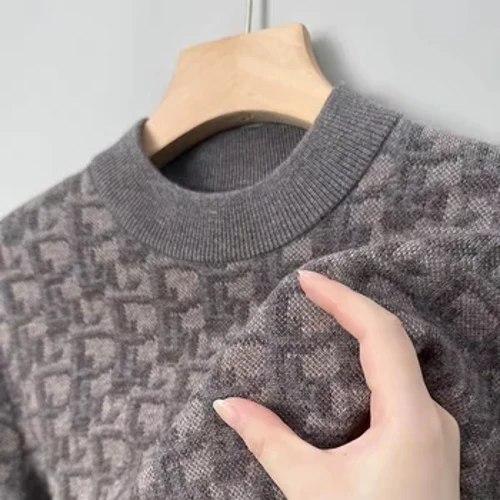 High End Merk Heren O-hals Trui Modieuze Letter Print Herfst Winter Lange Mouwen Truien Casual Herenkleding