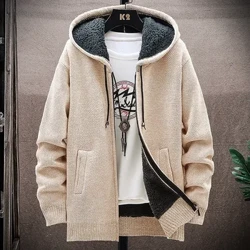 2023 Herbst und Winter Neuer Herrenmode Kapuzenpullover Herren Lässig Plus Fleece Verdickter Warmer Hochwertiger Pullover in Übergröße