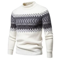 Güýz erkekleriň täze imitasiýa Mink switer ýumşak we amatly moda ýyly trikota Sw switer pullover