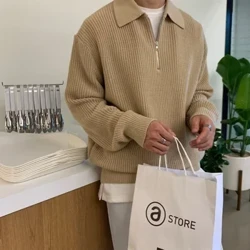 Erkekler koreý moda trikotawear eşikleri Harajuku trikota Sw switer tötänleýin pullovers bökjekler armyly switer köýnekler üzüm switerleri Gyş eşikleri