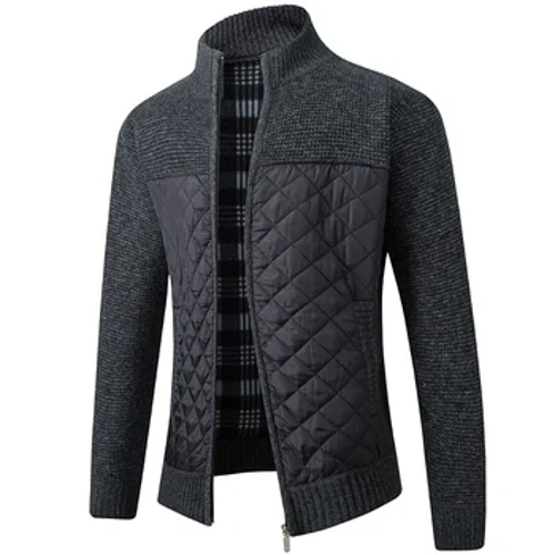 Puntuzko cardigan berokia udazkeneko eta neguko korear bertsioa Slim Fit eta modan dagoen jertsea