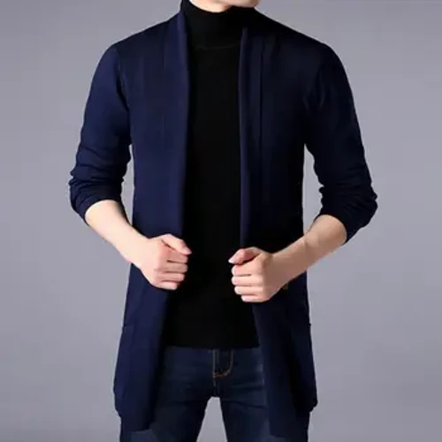 2024 Áo Len Cardigan Tất Cả Trận Đấu Mùa Xuân, Mùa Thu Đan Áo Len Nam Mùa Đông Cổ Chữ V Tay Dài Đan Áo Len Phối Rời Áo Khoác Ngoài