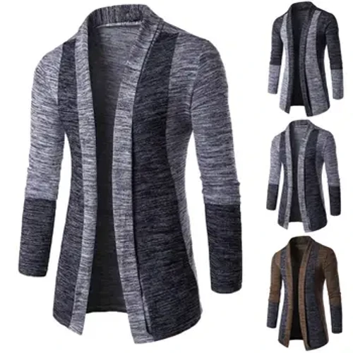 Switer palto ýassygy Erkekler Trikota Card Kardigan Uzyn ýeňli Slim Fit Dropshipping Retro Slim Outwear