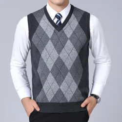 2023 Mới Thương Hiệu Thời Trang Áo Len Cho Nam Áo Chui Đầu Kẻ Sọc Slim Fit Dây Nhảy Dệt Kim Áo Thu Đông Phong Cách Hàn Quốc Nam Quần Áo