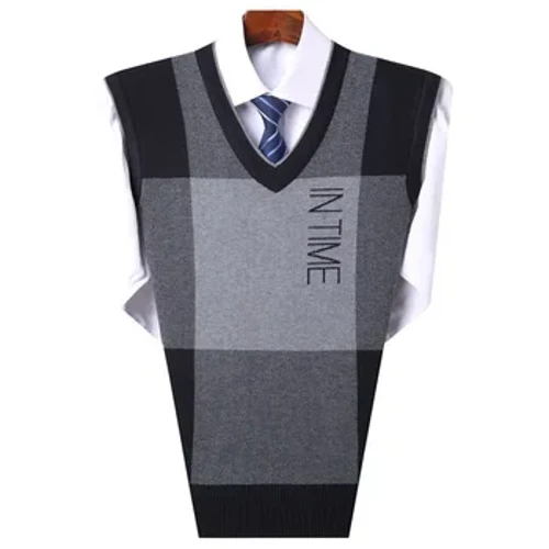Trikota Sw switer Erkek eşikler Erkek eşikler ýeňsiz ýelek tekiz Elegant iş V boýun boýun ýokary hilli replika arzan klassik X