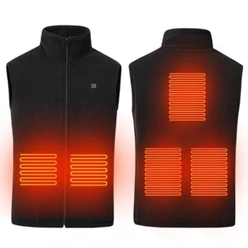 Suéteres calentados para hombre, abrigos gruesos de invierno y otoño, chaleco, chaquetas, abrigos de lana con calefacción, abrigo peludo ajustado a la moda para caza de Cachemira