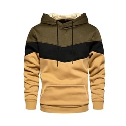 Vår Höst Herr Luvtröjor Färg Randig Smal Huvtröja Herrrockar Man Fritidskläder Sportkläder Streetwear Dropshipping