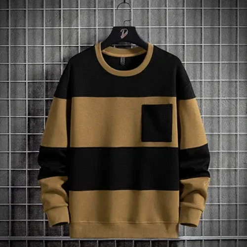 2024 Udaberriko Gizonezkoen Marradun Jertsea Kotoizko Tamaina Handiko Jertseak Gizonezkoen Mahuka Luzeko O-Lepoko Jertseak Gizonezkoen Streetwear Modako Tops 6Xl 8Xl
