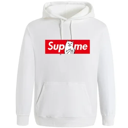 Sweat à capuche pour hommes, nouvelle mode, imprimé chat drôle, décontracté, Hip Hop, Streetwear, Plus pull polaire, automne hiver