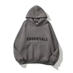 2024 Musim Semi Musim Gugur Huruf Reflektif Dicetak Hoodie untuk Pria Wanita Kasual Pullover Kebesaran Hoodie Streetwear Hip Hop Olahraga