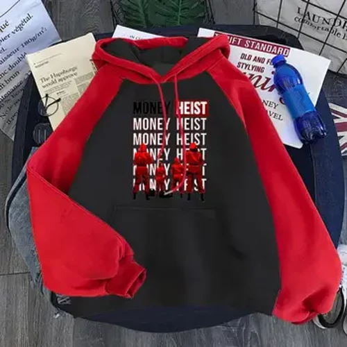 I-Springmen Hoodie Money Heist Illustration yase-La Casa De Papel Print Sweatshirts Ephaketheni Ama-Pullover Axekethile Ahlanganisa Izingubo Ezinethezekile