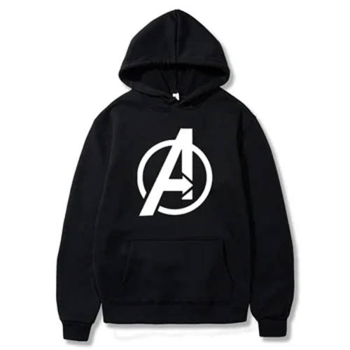 Mùa Thu Thời Trang Mới Hoody Ngộ nghĩnh Đồ Họa Chữ A In Áo Khoác Áo Nỉ Hip Hop Dạo Phố Plus Trang Chui Đầu Quần Áo