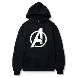 Mùa Thu Thời Trang Mới Hoody Ngộ nghĩnh Đồ Họa Chữ A In Áo Khoác Áo Nỉ Hip Hop Dạo Phố Plus Trang Chui Đầu Quần Áo