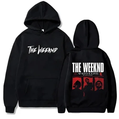 Weeknd Trang Áo Nỉ Dáng Rộng Áo Khoác the Weeknd Quá Khổ Áo Y2k Dạo Phố Áo Chui Đầu Unisex In Áo Chui Đầu