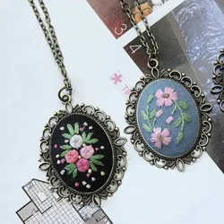 Bộ mặt dây chuyền thêu Vòng cổ mặt dây chuyền thêu bằng chỉ kim cho đồ thủ công nghệ thuật tự làm