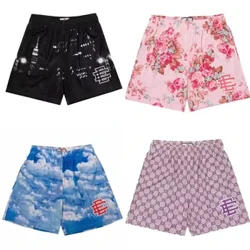 Uus suvine Eric Emanuel EE Basic Mesh Short Klassikalised lilledega trükitud jõusaalipüksid Meeste jõusaalikorvpall Sport Rannapüksid