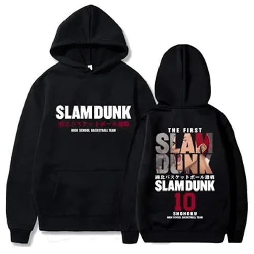 Otoño Slam Dunk polar sudaderas con capucha Casual con capucha pulóver ropa informal estilo Hip Hop sudaderas Anime Sakuragi Hanamichi estampado Tops