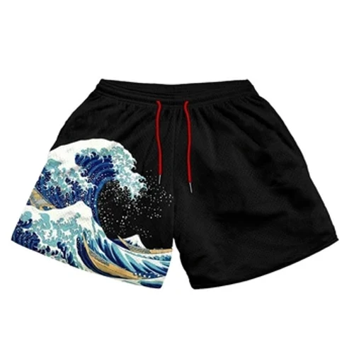 3D bosilgan shortilar Erkaklar Ayollar Sport zali uchun qisqa shimlar Jismoniy mashqlar uchun qisqa shimlar Mesh Tez qurituvchi Scanties