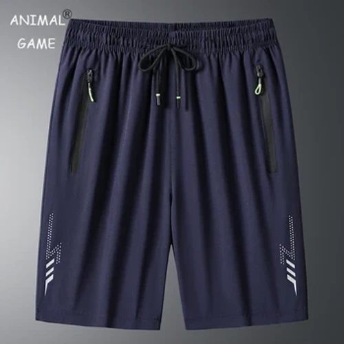 Summer Men's Men Quick Dry Sports Running Shorts Workout Magaan na Pantalon para sa Panlabas na Gym na Solid na Kulay na Short
