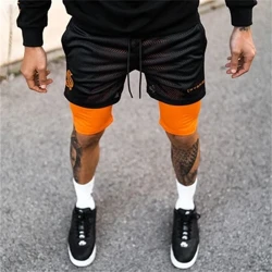 Quần Short Thể Thao Lưới Mùa Hè 2024 Nam Chạy Bộ Hai Tầng Quần Short Chạy Bộ Nam 2 Trong 1 Nam Tập Gym Quần Short Tập Thể Dục Quần Ngắn nam